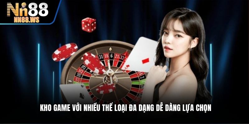 Kho game với nhiều thể loại đa dạng dễ dàng lựa chọn 